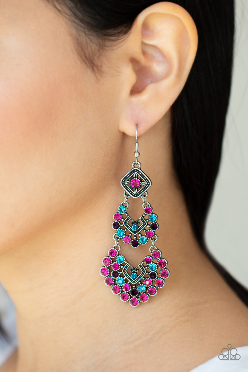 Paparazzi Accessories - All For The GLAM - Multi Earrings