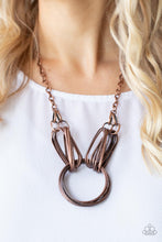 Load image into Gallery viewer, Paparazzi Accessories - Lip Sync Links - Copper Necklace Set
