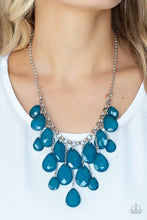 Load image into Gallery viewer, Paparazzi Accessories - Front Row Flamboyance - Blue Necklace Set
