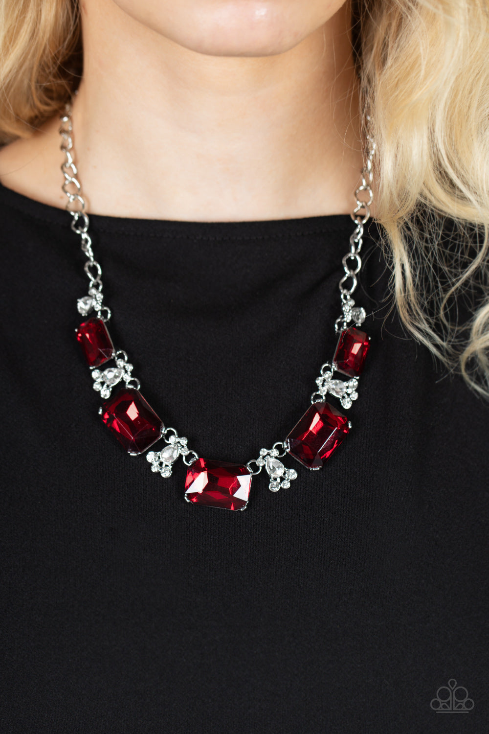 Paparazzi Accessories - Flawlessly Famous - Red Necklace Set