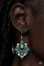 Load image into Gallery viewer, Paparazzi Accessories - Glitzy Go-Getter - Green Earrings
